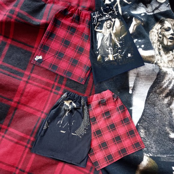 *SOLD*Custom Handmade Taylor Swift Plaid Shorts - Picture 2 of 11